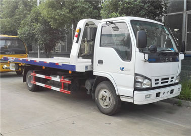 Κίνα Μικρό φορτηγό ρυμούλκησης ISUZU 4x2, 6 ρόδες επίπεδης βάσης φορτηγό Wrecker 3 τόνου για δύο/τρία αυτοκίνητα προμηθευτής