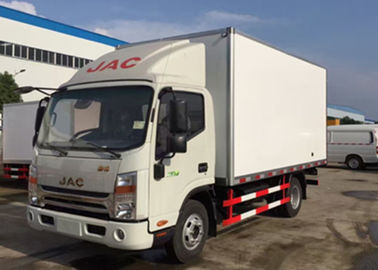 Κίνα Η JAC 4x2 κατέψυξε το φορτηγό κιβωτίων 5 εσωτερικών/εξωτερικών τόνοι τοίχων φίμπεργκλας για τα παγωμένα τρόφιμα προμηθευτής