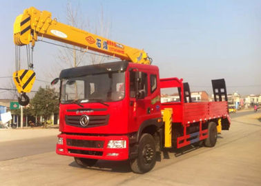 Κίνα Dongfeng 4x2 φορτηγό γερανών 4 τόνου, τοποθετημένος φορτηγό τηλεσκοπικός γερανός 2 αξόνων προμηθευτής