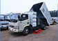 Ρόδες φορτηγών 4cbm 6 οδικών οχημάτων αποκομιδής απορριμμάτων Dongfeng 4x2 με εξανθρωπισμένη τη βούρτσα λειτουργία προμηθευτής