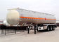 Ρυμουλκό 3 φορτηγών βυτιοφόρων καυσίμων κραμάτων αργιλίου ρυμουλκό δεξαμενών μεταφορών πετρελαίου αξόνων 42000L 42cbm προμηθευτής