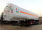 60M3 ημι ρυμουλκό βυτιοφόρων μεταφορών πετρελαίου, βαρέων καθηκόντων 3 άξονας ρυμουλκών δεξαμενών καυσίμων 60000L προμηθευτής