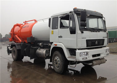 Κίνα Φορτηγό + περιττωματικό φορτηγό 8000L δεξαμενών λυμάτων νερού ροδών 4000L HOWO 6 αναρρόφησης 4000L προμηθευτής