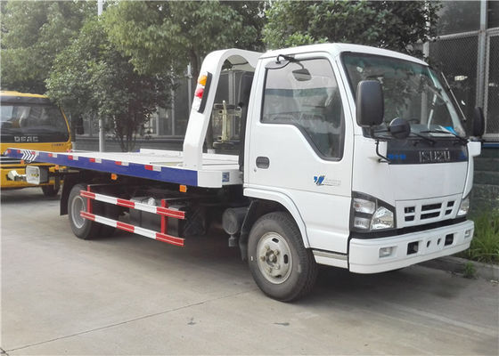 Αγορά Μικρό φορτηγό ρυμούλκησης ISUZU 4x2, 6 ρόδες επίπεδης βάσης φορτηγό Wrecker 3 τόνου για δύο/τρία αυτοκίνητα διαδικτυακή κατασκευή