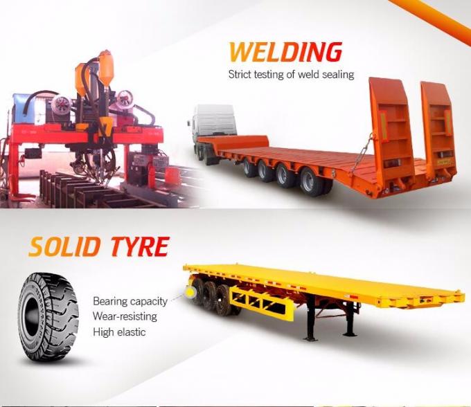 2015 καυτή πώλησης επίπεδης βάσης εμπορευματοκιβωτίων χρήση ρυμουλκών απορρίψεων ημι για τη μεταφορά εμπορευματοκιβωτίων