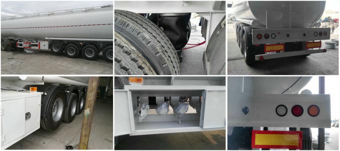 4 άξονας 60000 λίτρα 6 ημι πώληση ρυμουλκών δεξαμενών καυσίμων διαμερισμάτων σε Αφρικανό