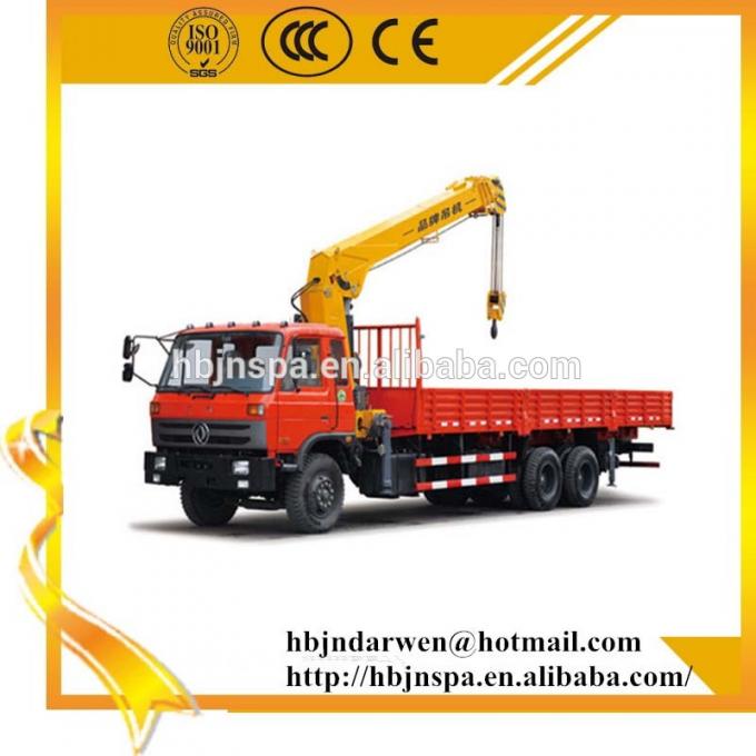 Φορτηγό της Κίνας DONGFENG με το γερανό 12ton με την αρπαγή τούβλου για την πώληση